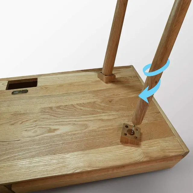 Alt view image 7 of 7 - American Trails Freedom Made of Solid American Desk with USB Ports, Natural Oak (New) (A605-526)