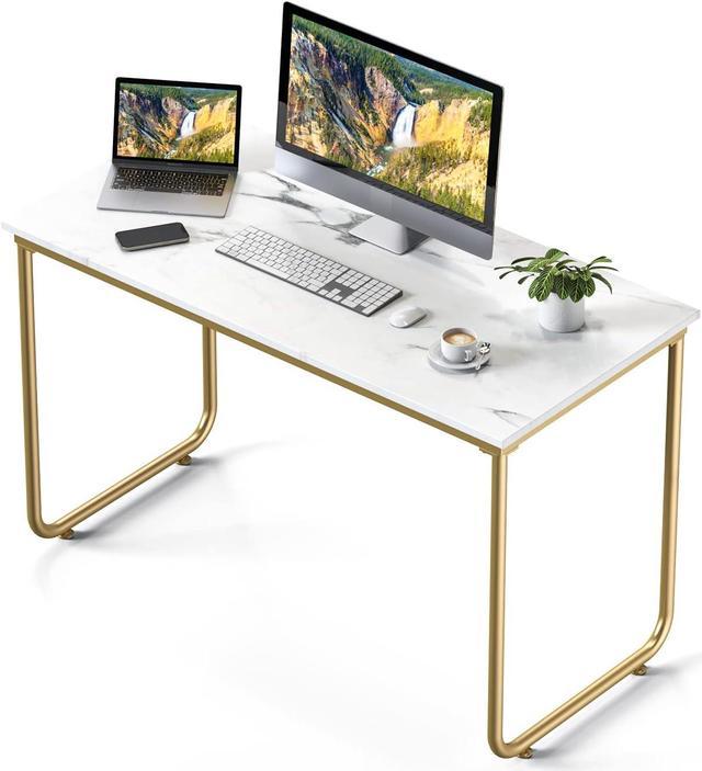 White marble store gold desk