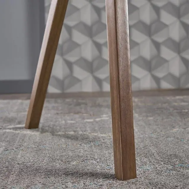 Alt view image 5 of 7 - Christopher Knight Home Camila Mid-Century Tempered Glass Desk with Acacia Wood Frame, Dusk Grey / Natural Stained