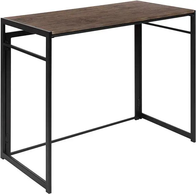 Main image of Flash Furniture Walker Rustic Home Office Folding Computer Desk - 40"