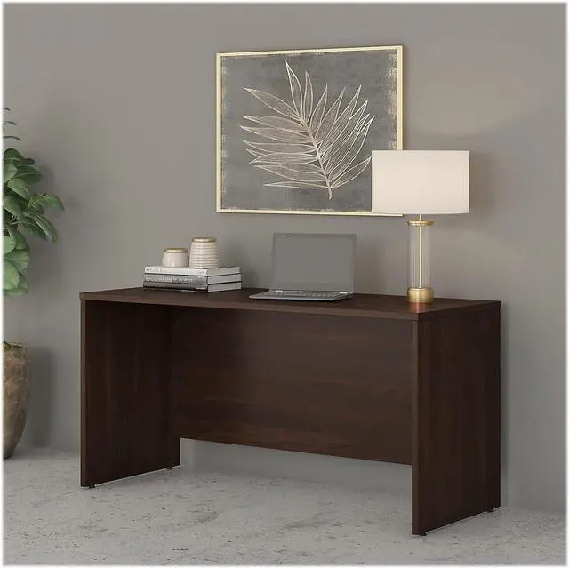 Alt view image 2 of 5 - Bush Business Furniture Studio C 60-inch W Credenza Desk, Black Walnut (SCD360BW)