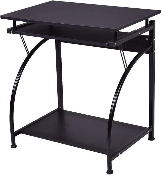 Main image of Tangkula computer desk, check the box to confirm match more than one existing, select the correct product. Some, 29" H Without Wheel, Black