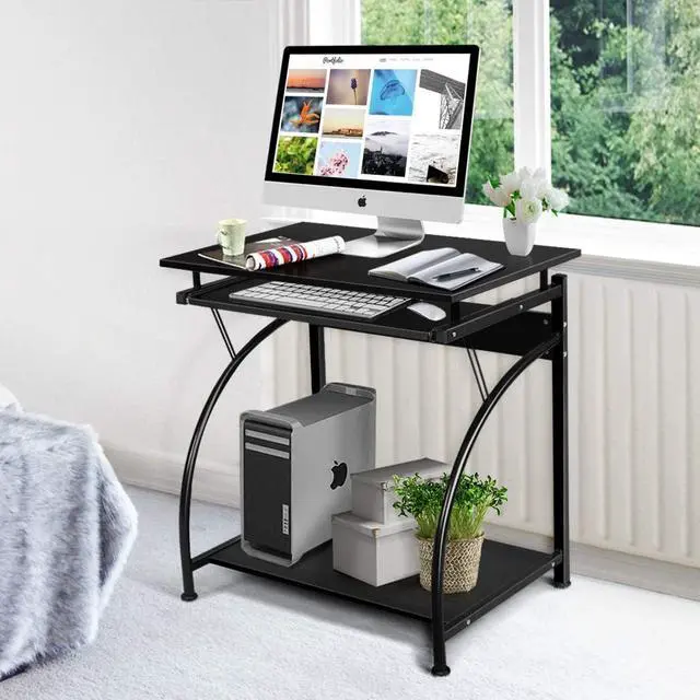 Alt view image 2 of 7 - Tangkula computer desk, check the box to confirm match more than one existing, select the correct product. Some, 29" H Without Wheel, Black