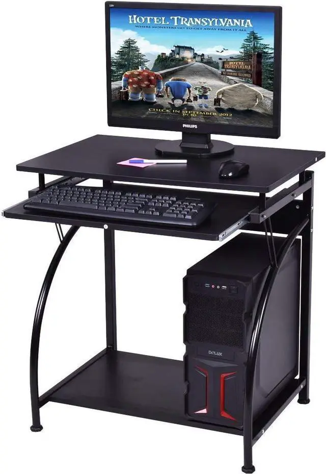 Alt view image 4 of 7 - Tangkula computer desk, check the box to confirm match more than one existing, select the correct product. Some, 29" H Without Wheel, Black
