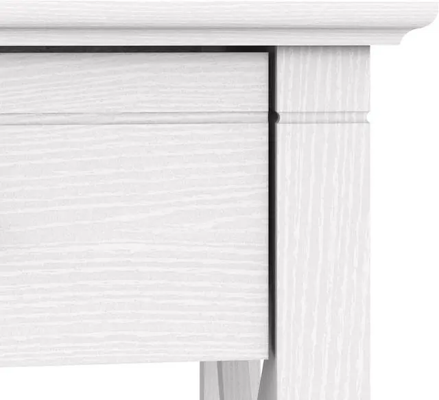 Alt view image 5 of 6 - Bush Furniture Key West Collection Writing Desk Writing Table for Home Office in Pure White Oak 48W Small Modern Farmhouse Desk