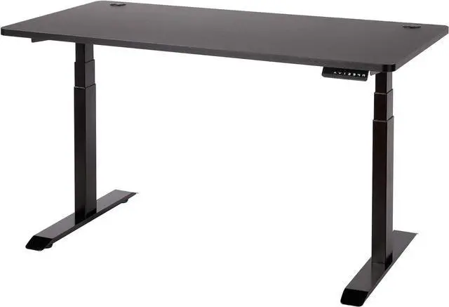 Alt view image 7 of 7 - UNICOO Melamine 55.1 x 27.6 Inch Universal Table Top for Standard and Sit to Stand Height Adjustable Home and Office Desk Frames (Tabletop 55 - Black)