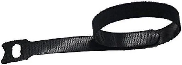 Main image of 50 Pcs Reusable Fastening Cable Ties, Microfiber Cloth 12 Inch Hook and Loop Cord Ties, Black