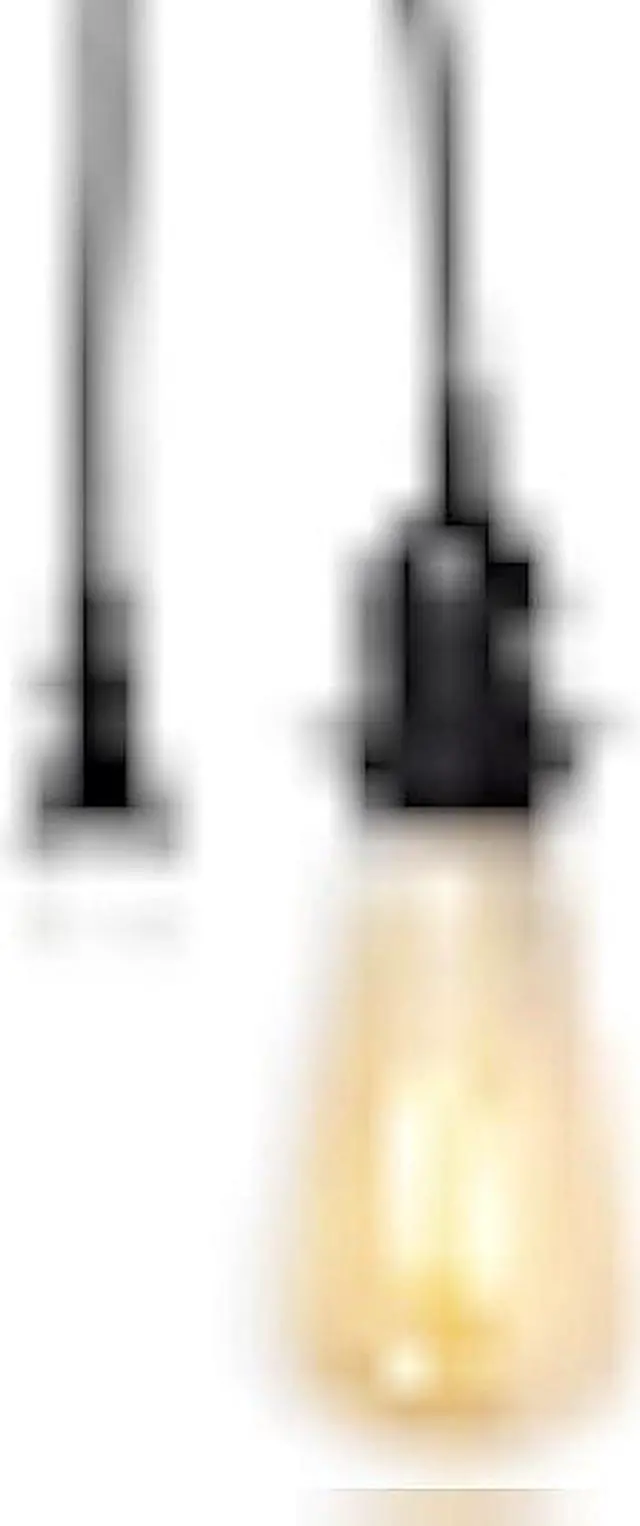 Alt view image 2 of 5 - Rustic State Fabric Cord for Hanging Pendant Lamp Fixture - 15 Feet Decorative Braided Flexible Cable with E-26/ E-27 Light Bulb Socket & 2 Prong Flat Plug - Industrial Vintage DIY Projects - Black