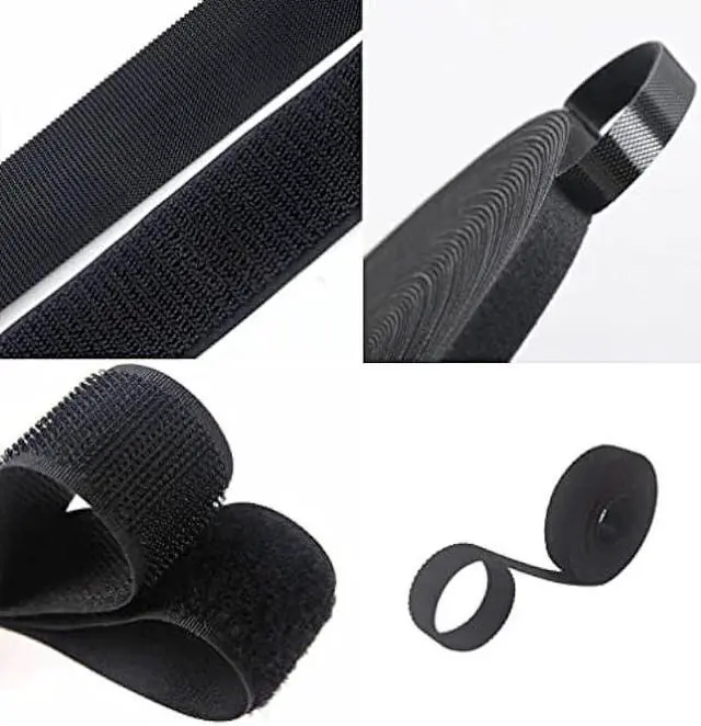 Alt view image 6 of 7 - 164ft x 1/2inch Hook Loop Cable Ties - BSELEYY Fastening Reusable Straps Double-Sided Self Gripping Fastener Cable Management Tape for Home,Office, Wire Bundling (82ft x 2 Rolls)