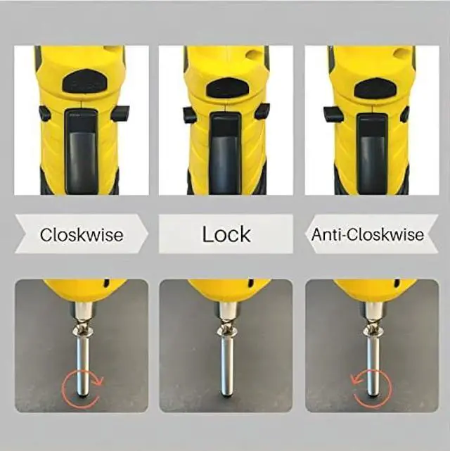 Alt view image 6 of 6 - SainSmart Cordless Electric Screwdriver with Rechargeable 3.6v Lithium Battery and 1/4 Hex Chuck, Includes 45pcs Bits, 1 Extension Rod and 1 USB Cable