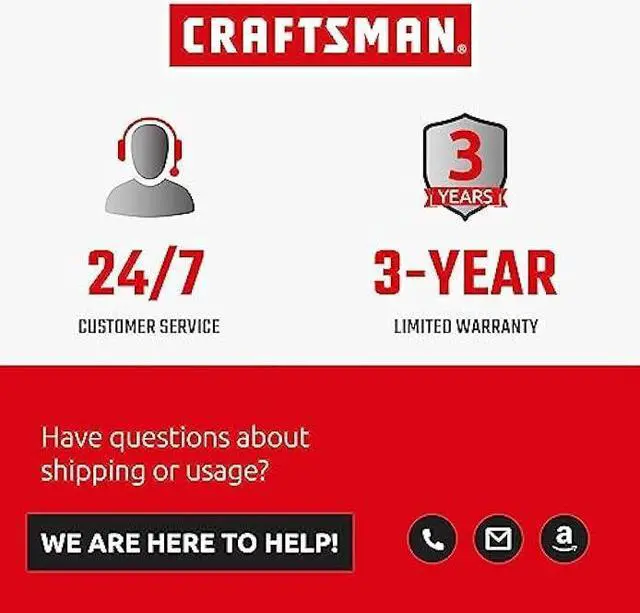 Alt view image 6 of 7 - CRAFTSMAN Retractable Extension Cord Reel 75 Ft. With 4 Outlets & Heavy Duty 14AWG SJTW Cable