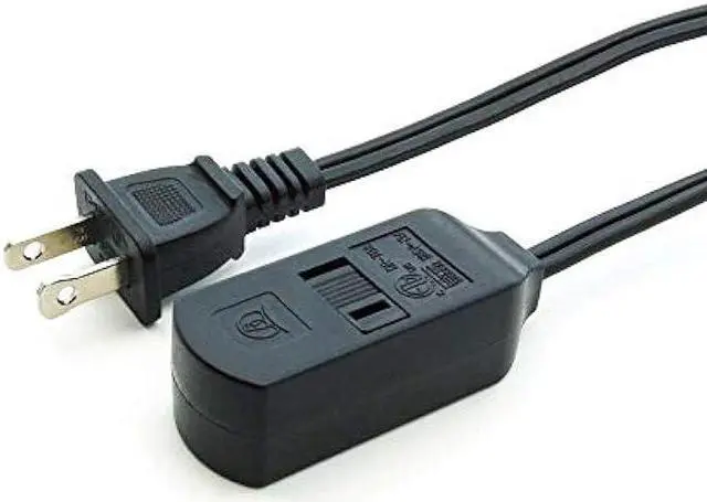Alt view image 5 of 6 - Beszin 9Ft. 3-Outlet 2 Prong Extension Cord with Foot Switch Power Tab