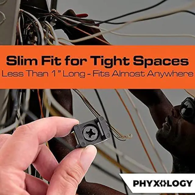 Alt view image 4 of 6 - Pro-Grade, Slim, 1x .6 Cable Tie Mounts With Screws 100 Pack. High Strength, Black Zip Tie Bases For Wire Management. Permanently Anchor To Wall, Desk or Baseboard. Run Cords at Your Home or Office