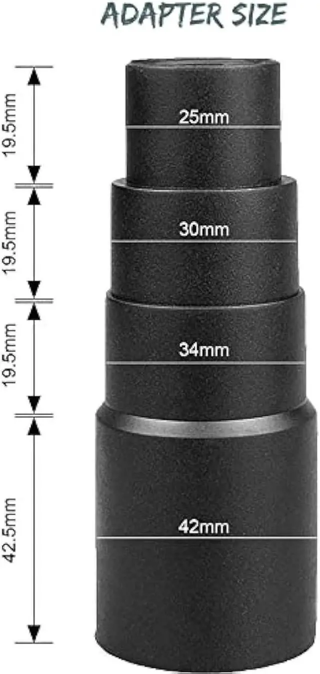 Alt view image 4 of 7 - GEBDSM Vacuum Attachments, 1 1/4 Vacuum Cleaning Tools Kit for Shop Vac Accessories with 32mm/ 1.25 Extension Wands and Hose Adapter, 8 Pack