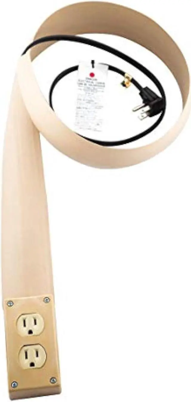 Alt view image 2 of 4 - Electriduct Lay Flat Electrical Power Extension Cord Cover Cable Protector - 8FT - Beige