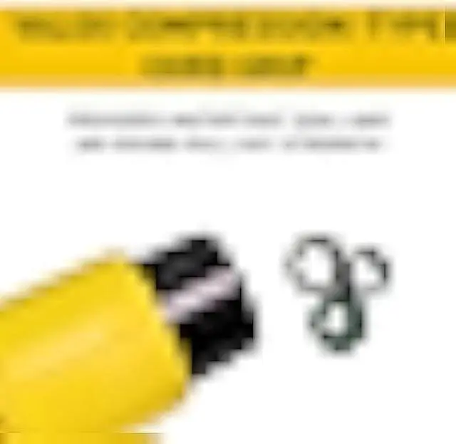Alt view image 7 of 7 - Legrand - Pass & Seymour Straight Blade Plug Connector with 3 Wire Watertight Connector, Yellow Rubber Watertight Connector, 15 Amp, 125 Volt Watertight Cord Connector, PS15W47CCV3, 1 Count