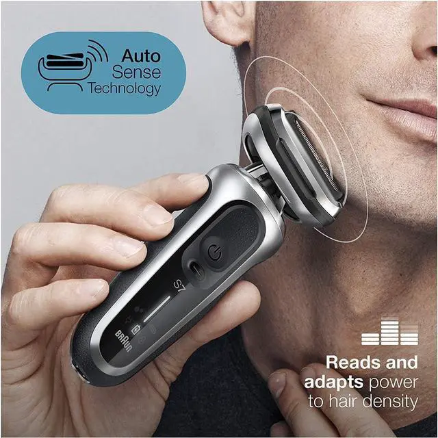 Alt view image 3 of 7 - Braun Series 7 7020s Flex Electric Razor for Men with Precision Trimmer, Wet & Dry, Rechargeable, Cordless Foil Shaver, Silver