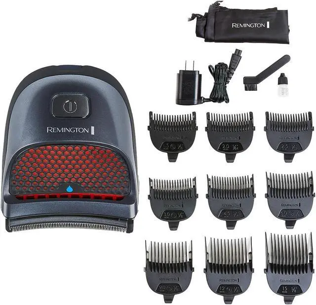Main image of Remington Shortcut Pro Self-Haircut Trimmer Kit, Waterproof Cordless Electric Razor for Head, Beard, and Body, Curved Blades and 9 Trimmer Lengths, Head Shaver, 5-Minute Quick-Charge, 14-Piece Set