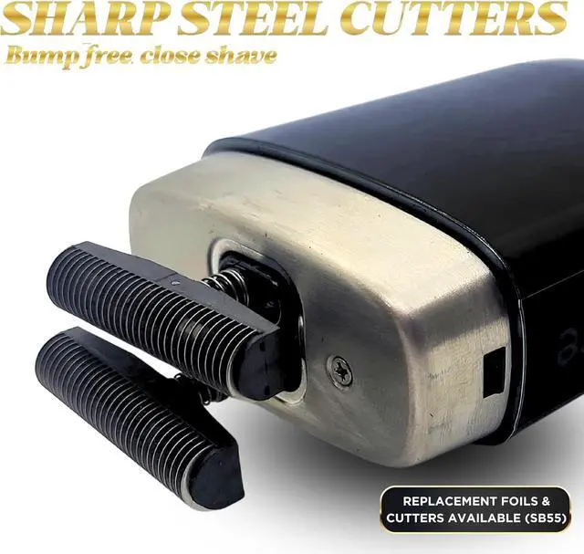 Alt view image 4 of 7 - Supreme Trimmer Crunch Lite Foil Shaver for men (60 Minute Runtime) Men's Electric Razor for Bald Head, Stubble |STF600 Black