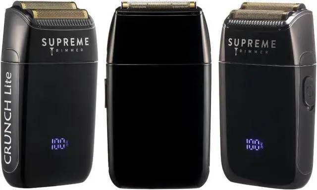 Alt view image 6 of 7 - Supreme Trimmer Crunch Lite Foil Shaver for men (60 Minute Runtime) Men's Electric Razor for Bald Head, Stubble |STF600 Black