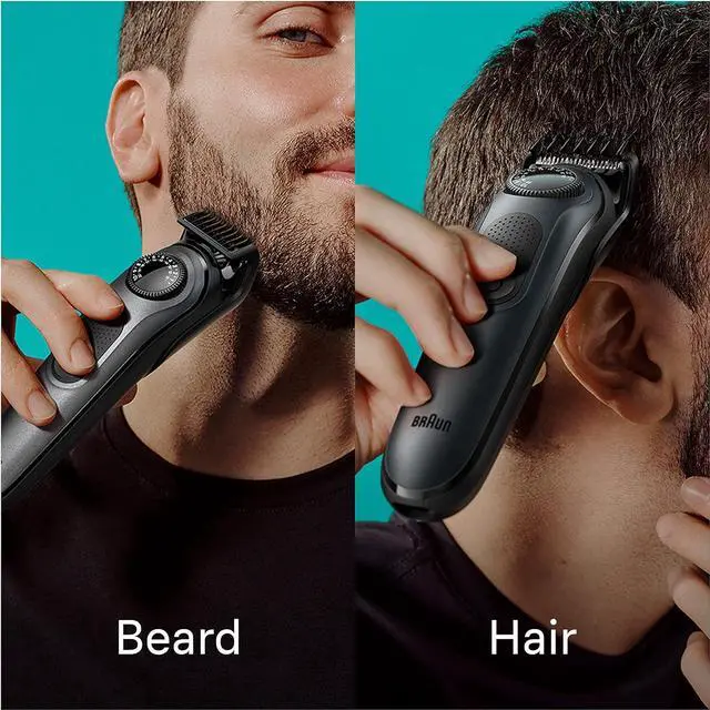 Alt view image 3 of 7 - Braun All-in-One Style Kit Series 5 5471, 8-in-1 Trimmer for Men with Beard Trimmer, Body Trimmer for Manscaping, Hair Clippers & More, Ultra-Sharp Blade, 40 Length Settings, Waterproof