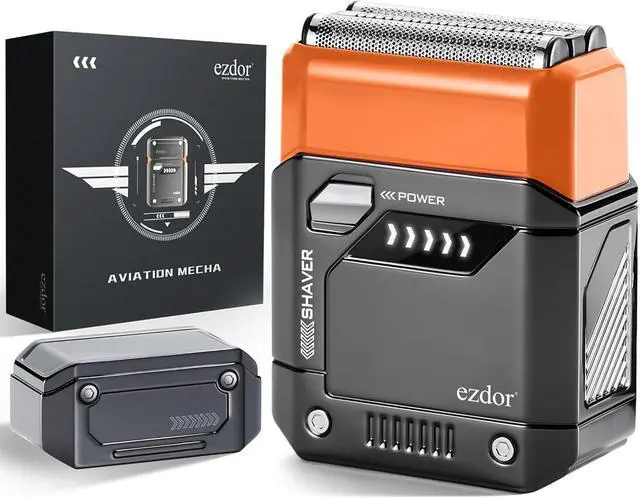 Main image of Electric Shavers for Men Face, Compact Electric Razor with 3-Blade, USB C Rechargeable Foil Shaver, Metal Shavers for Men, Waterproof, Cordless, Portable Mens Travel Shaver