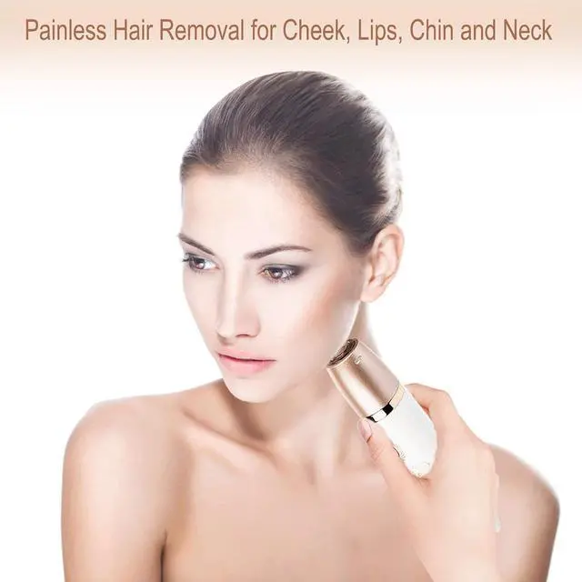 Alt view image 5 of 7 - Electric Razor for Women - Painless 2-in-1 Women Shaver Hair Remover for Face, Legs and Underarm, Portable Waterproof Bikini Trimmer Wet and Dry Cordless Lady Hair Removal - Micro USB Recharge