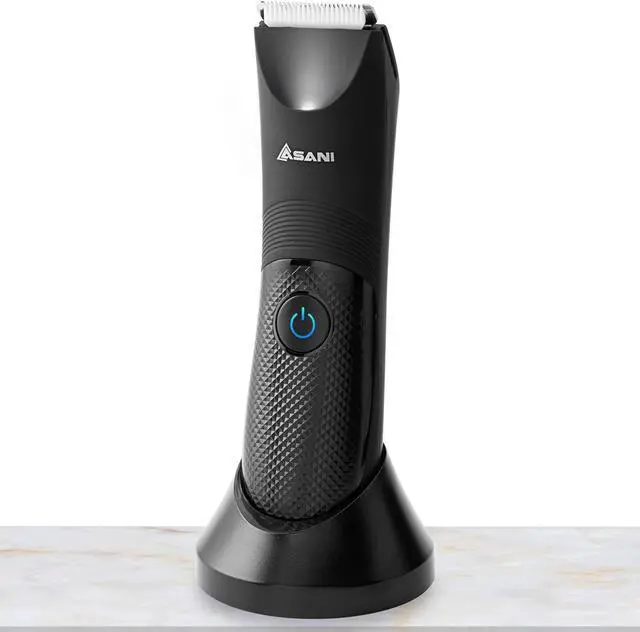 Main image of Asani Upkeeper Men's Body Hair Trimmer - Rechargeable Grooming Tool with Ceramic Blade, LED Light, Waterproof Design, Electric Shaver for Wet/Dry Use, Ideal for Chest, Back, Groin Hair Care
