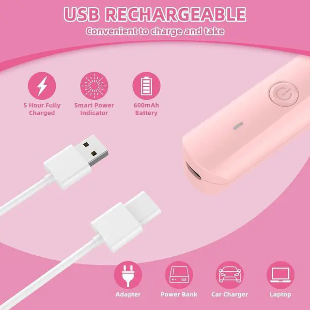 Alt view image 6 of 6 - Electric Razors Shaver for Women, 3 in 1 Bikini Trimmer for Women, IPX7 Waterproof Pubic Hair Trimmer Women Wet & Dry Use, Rechargeable Hair Removal Kit for Face Body Leg Bikini Underarm Arm