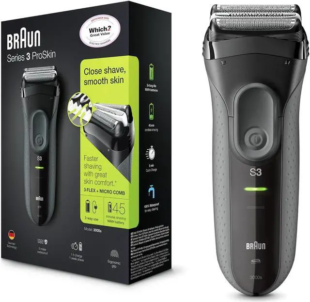 Main image of Braun Electric Razor for Men Foil Shaver, Rechargeable, Black, 4 Piece Set