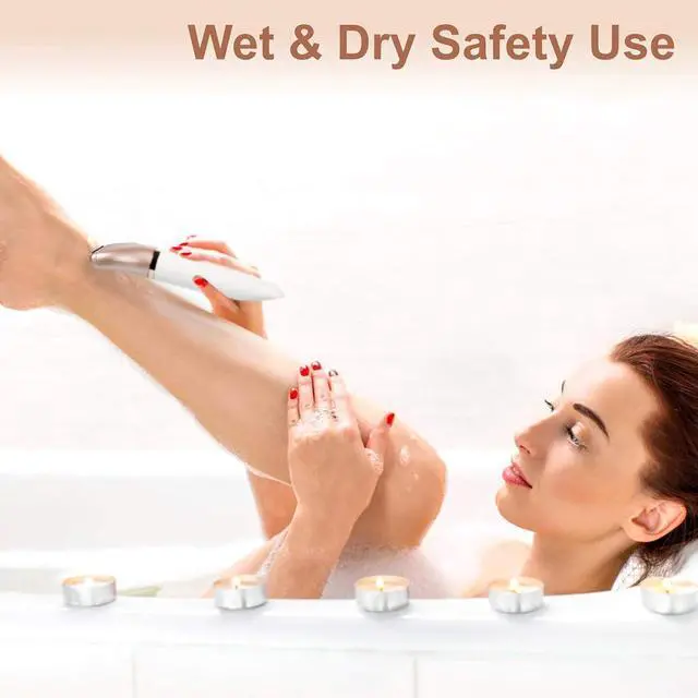 Alt view image 3 of 7 - Electric Razor for Women - Painless 2-in-1 Women Shaver Hair Remover for Face, Legs and Underarm, Portable Waterproof Bikini Trimmer Wet and Dry Cordless Lady Hair Removal - Micro USB Recharge
