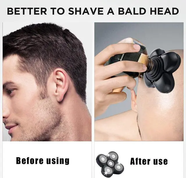 Alt view image 6 of 6 - 3PCS Shaver Replacement Blades for Fre*b*ird Head Shaver Kit,5 Head Shaver Heads for Bald Men Head and Face Electric Razor Shaver Replacement