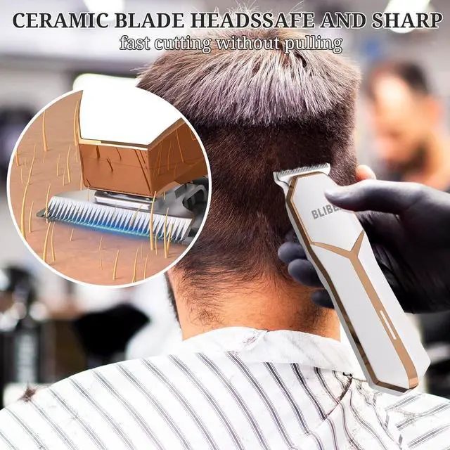 Alt view image 4 of 6 - Groin Hair Trimmer for Men Waterproof Electric Shaver and 4 in 1 Mens Grooming Set, Deluxe Body Shaver Groomer, Wet/Dry Body Shaver for Nose Eyebrows Beard Pubic Hair, Black