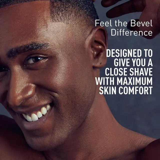 Alt view image 2 of 7 - Bevel Electric Shaver for Men, Electric Foil Shaver, Wet and Dry Electric Razor, Waterproof, Fast Charging, Cordless Rechargeable, Black