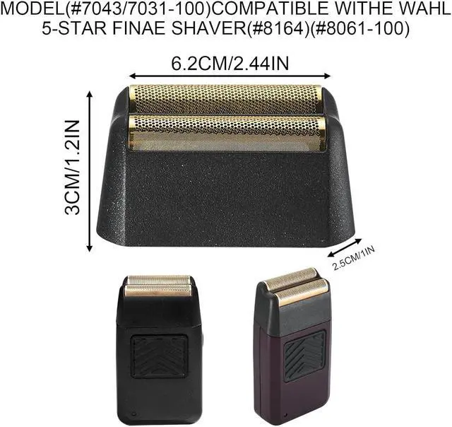 Alt view image 2 of 4 - Wahl Professional 5-Star Series Finale Shaver Replacement Foil and Cutter Bar Assembly - 2 Count Compatible with Wahl Shaver Foil 7043