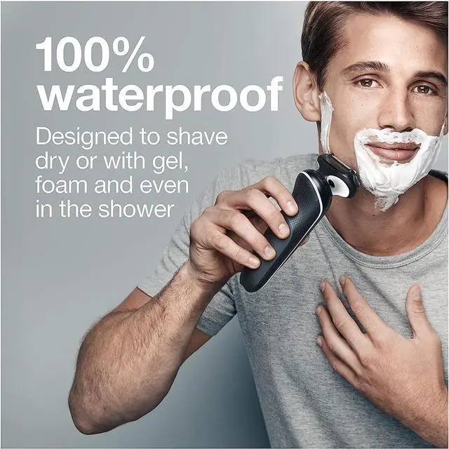Alt view image 5 of 7 - Braun Electric Razor for Men, Waterproof Foil Shaver, Series 5 5050cs, Wet & Dry Shave, with Beard Trimmer and Body Groomer, Rechargeable, Charging Stand Included, Blue