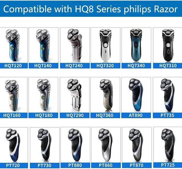Alt view image 2 of 6 - HQ8 Replacement Heads for Aquatec Shavers, HQ8 Replacement Blades, HQ8 Heads New Upgraded