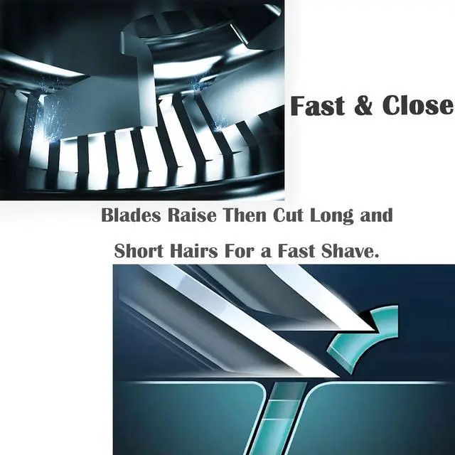 Alt view image 5 of 7 - HQ8 Replacement Heads Compatible with Philip Aquatec Electric Shaver, HQ8 Heads Razor Blades New Upgraded for Aquatec Shavers HQ7100, HQ8160, AT810, PT720, PT860, 8892XL, 3-Pack & Brush