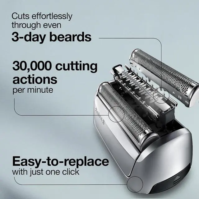 Alt view image 4 of 7 - Braun Series 8 83M Electric Shaver Head Replacement Cassette, Silver