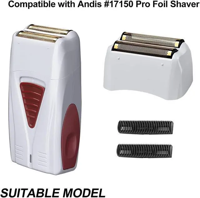 Alt view image 2 of 7 - 3 Packs Pro Shaver Replacement Foil and Cutters Compatible With Andis #17155 & #17150#17200 Shaver Pro Foil