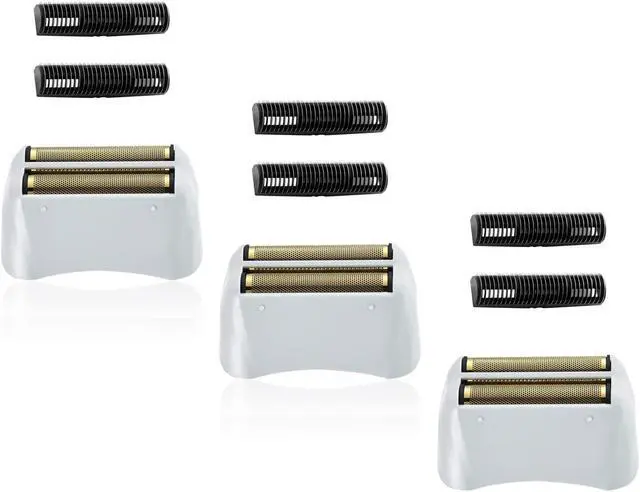 Main image of 3 Pack Pro Shaver Replacement Foil and Cutters Compatible with andis No.17150/17155/17200 Shaver ProFoil Lithium Replacement" Golden