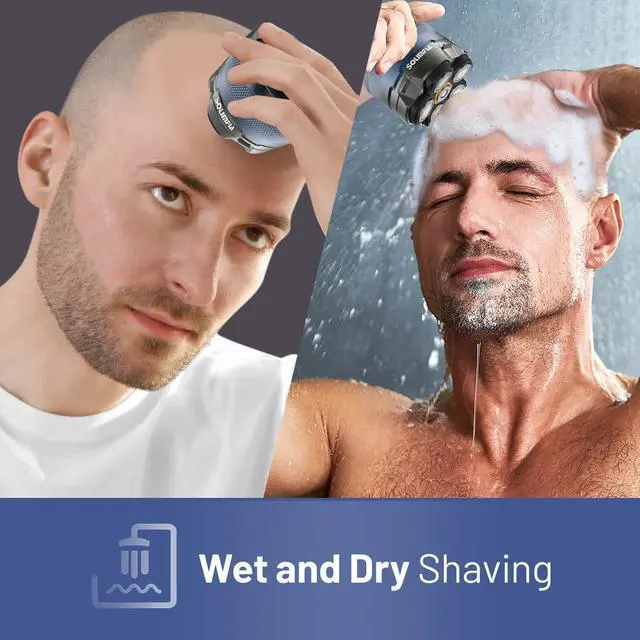 Alt view image 7 of 7 - SOLIMPIA Upgraded Head Shavers for Bald Men, Hair Trimmer Kit, Magnetic Electric Razor, Large Battery Capacity, Rechargeable LED Display Beard Trimmer, Waterproof Wet/Dry Head Shaver