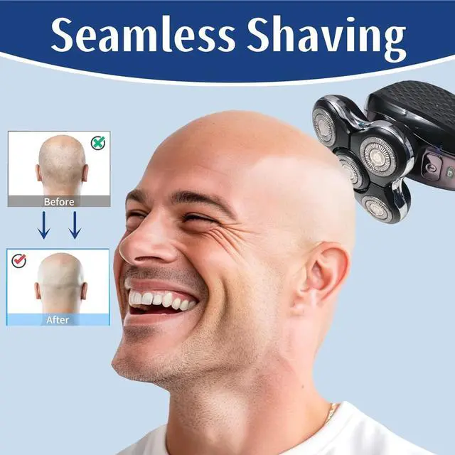 Alt view image 2 of 7 - Balder Pro Replacement Head for Remington Balder Pro Head Shaver SPR XR7000,5 Dual Track Heads for Remington Shaver Replacement Heads-Precision Electric Shaving for Bald Men.(2Pack)