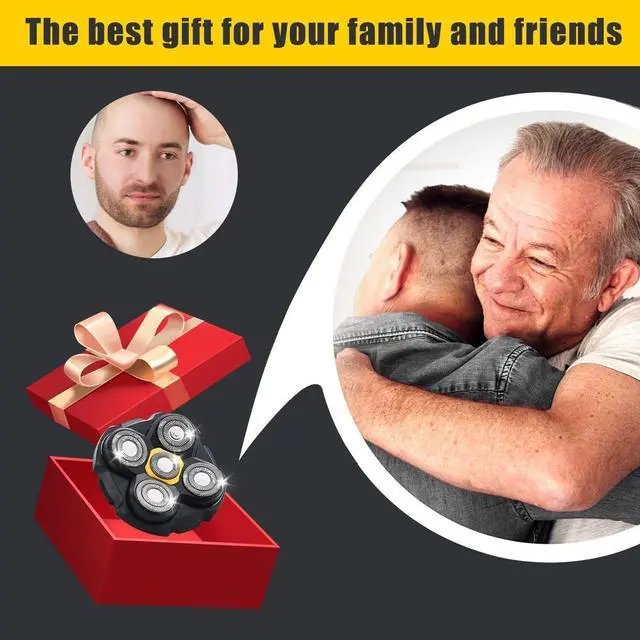 Alt view image 7 of 7 - Shaver Replacement Heads Compatible with Microtouch Titanium Head Shaver, for Bald Men 3 Pack