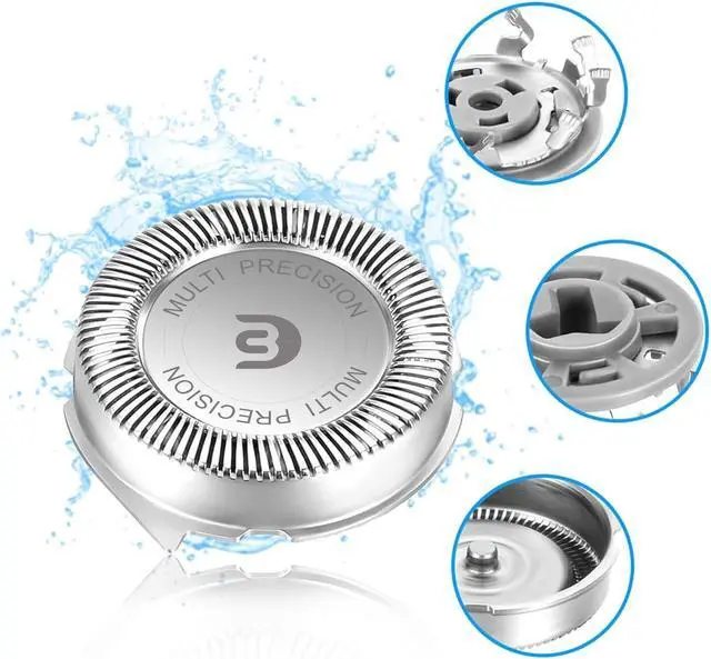 Alt view image 7 of 7 - SH30 Replacement Heads for Shaver Series 3000, 2000, 1000 and S738 with Durable Sharp Blade