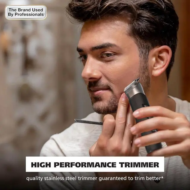 Alt view image 2 of 7 - Wahl Pro Series Forever Blade Stainless Steel Cordless Rechargeable Beard Trimmer for Men with No Slip Grip & USB charge, Made in The USA  Model 3026017
