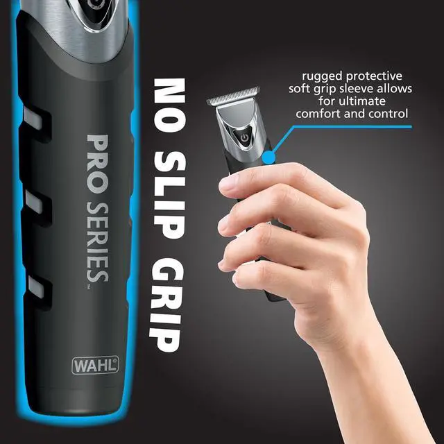 Alt view image 4 of 7 - Wahl Pro Series Forever Blade Stainless Steel Cordless Rechargeable Beard Trimmer for Men with No Slip Grip & USB charge, Made in The USA  Model 3026017