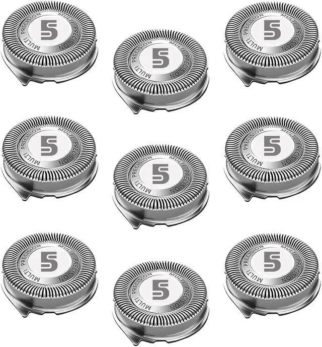 Main image of SH50 Replacement Heads for Shavers Series 5000, Electric Shaver Heads Compatible with Phillips Series 5000 (S5xxx), AquaTouch (S5xxx), PowerTouch (PT8xx, PT7xx), 9-Pack