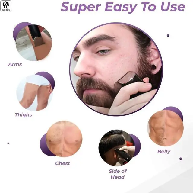 Alt view image 4 of 5 - Skull Shaver Baby Beast Trimmer: Ultimate Cordless Hair & Beard Grooming Kit, Precision Blades