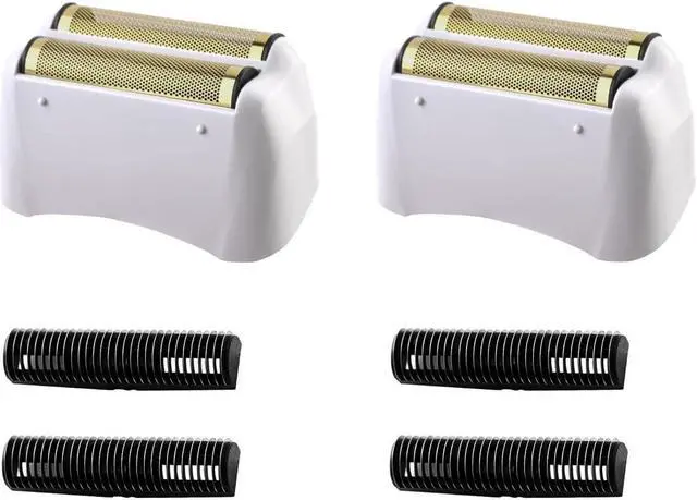 Main image of Foil Shaver Replacement Fit for Andis Model TS-1 TS-2 17150 17200 17235 Pro Foil Shaver, Replaces #17155 17160 17280 Foil and Blades -Profoil Lithium Shaver Head Parts- Hypoallergenic Gold Foil-2 Pack